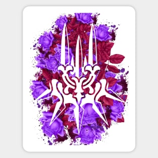 CLAN - Purple Flowers Style Sticker